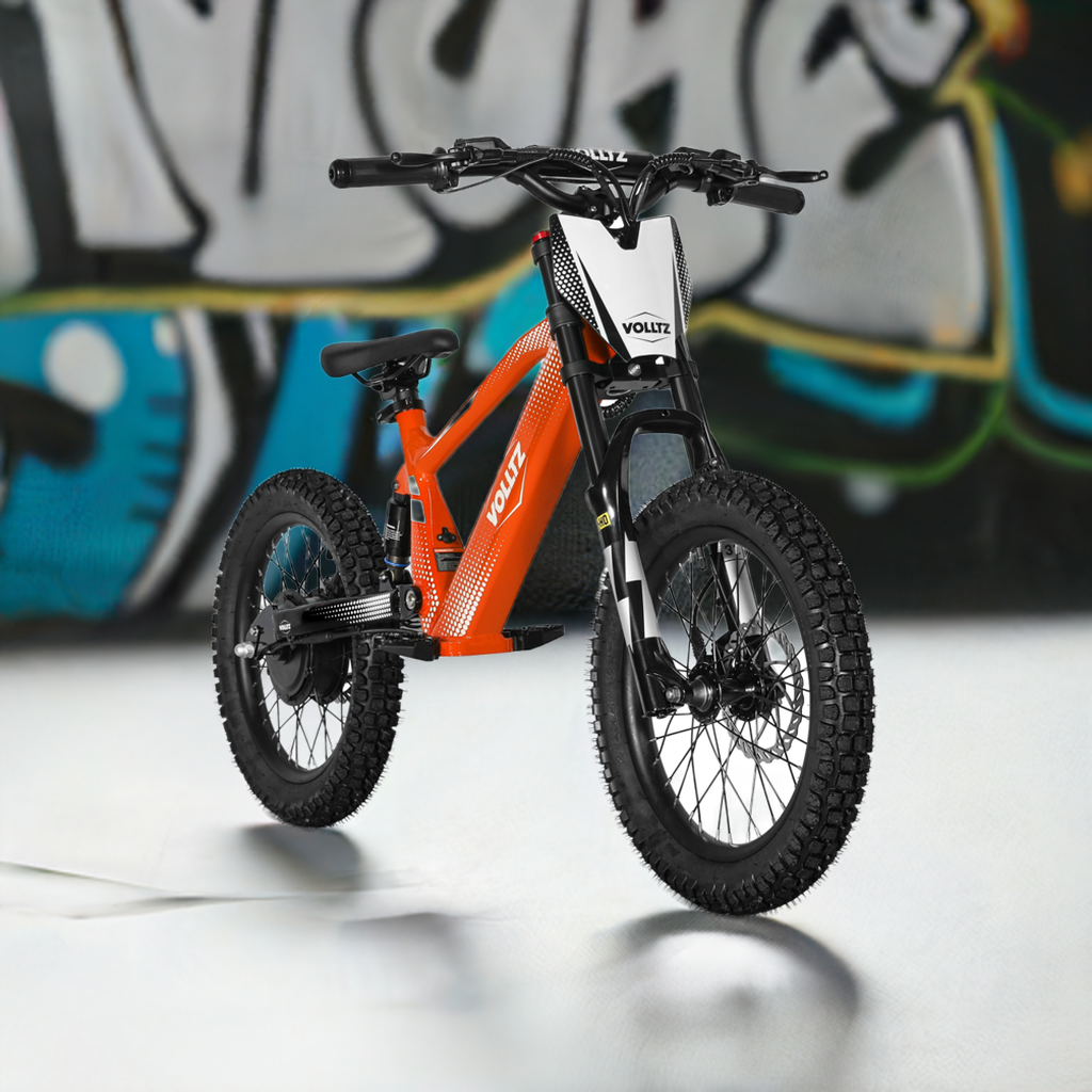 Volltz 18 Kids Electric Balance Bike - ORANGE